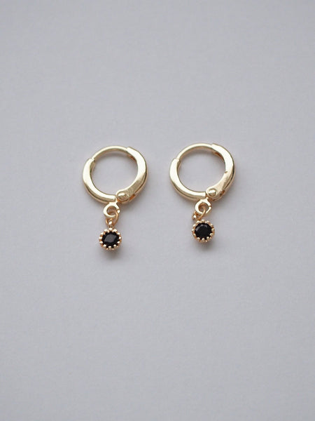 Amalthea Mini Bling Huggies, 24k gold - plated - forth co - earrings