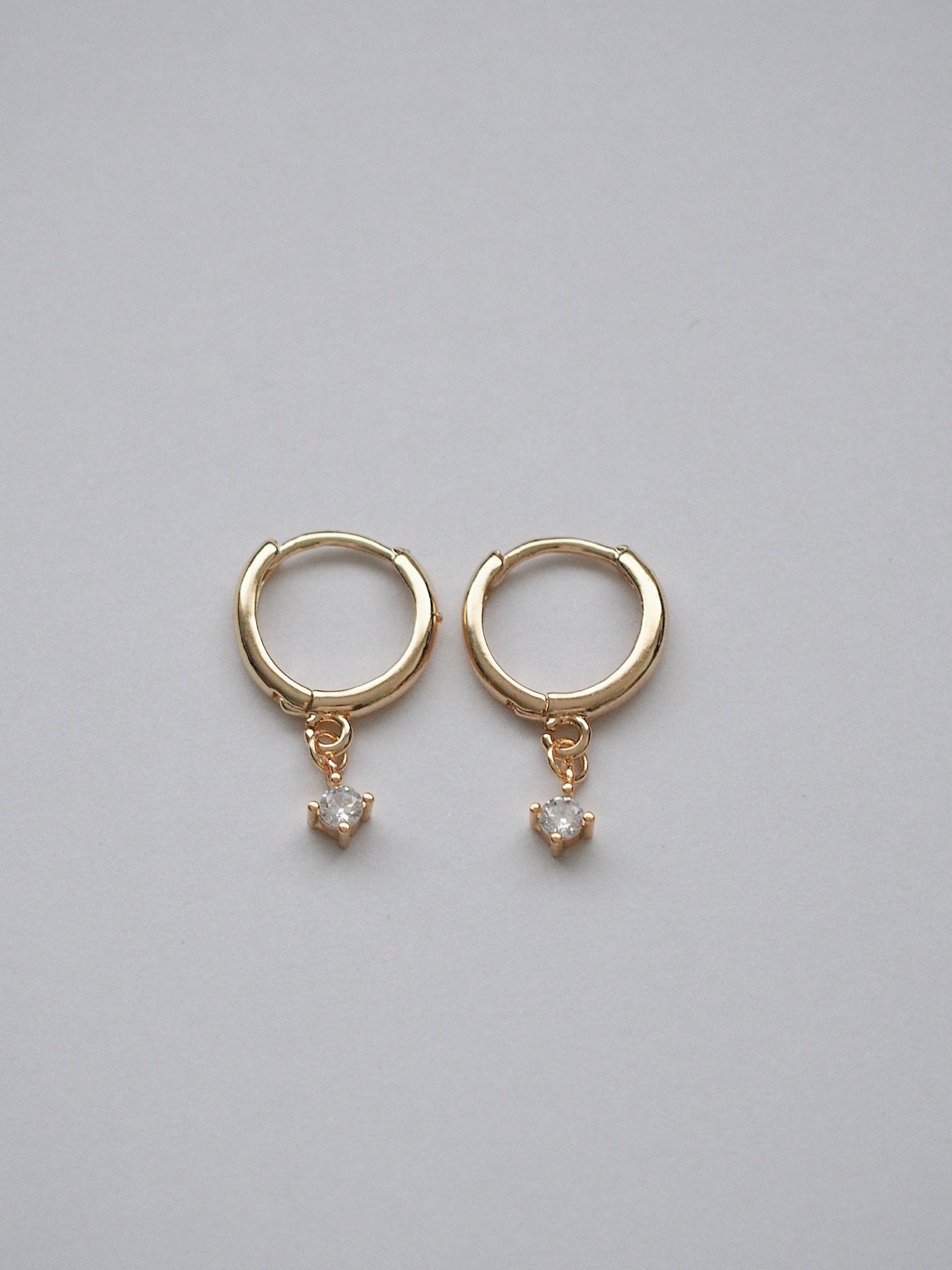 Irma Petite Bling Huggies, 24k gold - plated - forth co - earrings