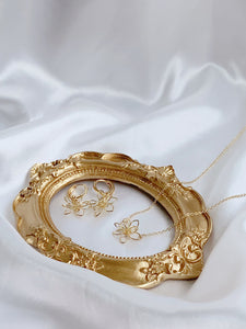 Fleur Necklace, 14k gold-plated (made to order)